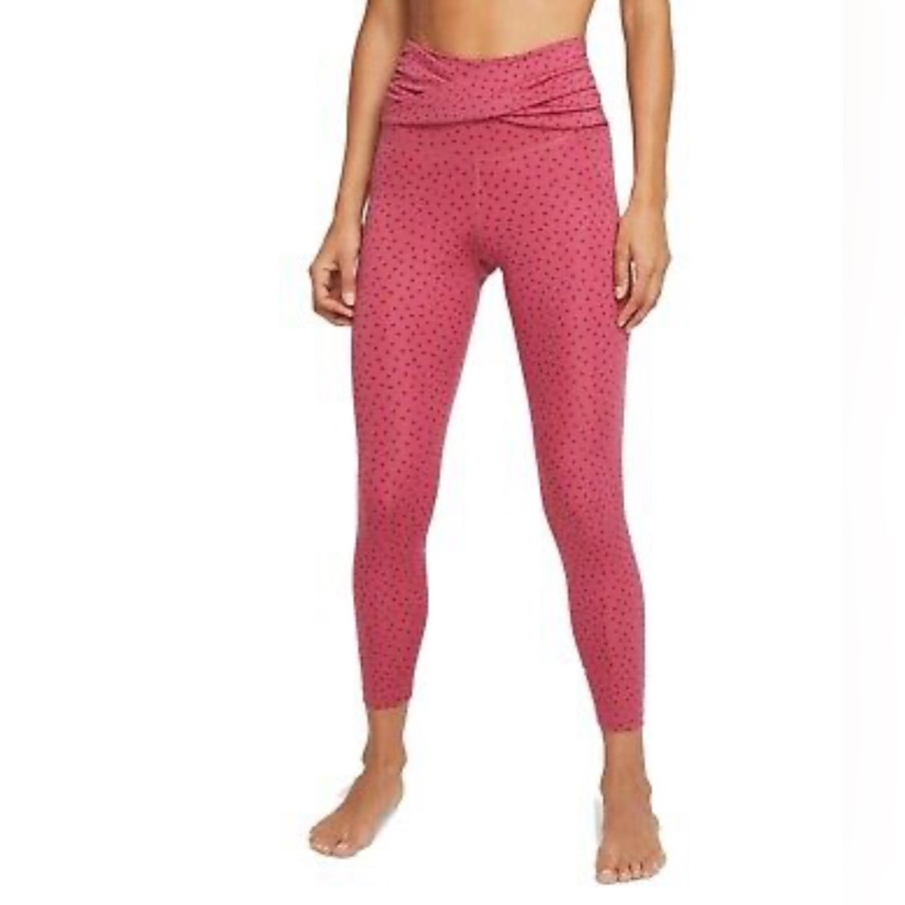Nike Women's Yoga Dots Twist 7/8 Capri Tights CZ9144-633 NEW with TAGS